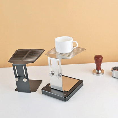 Support de Balance à Café Étanche - Étagère en Acier Inoxydable pour l'Extraction de Café et Échelles Électroniques